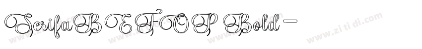 SerifaBEFOP Bold字体转换